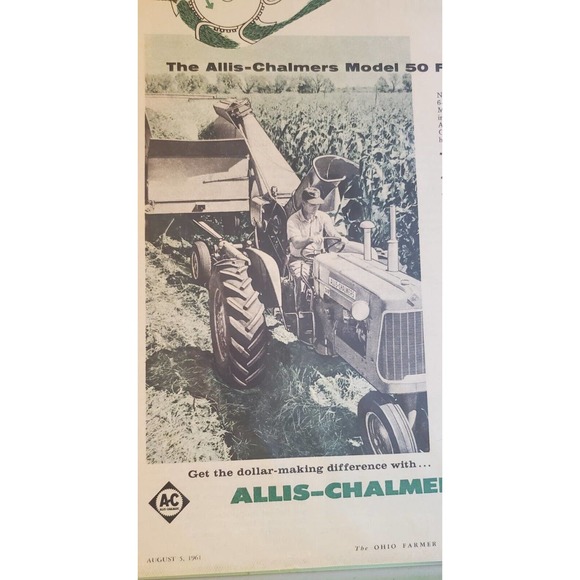 Vintage Allis Chalmers Model 50 Forage Harvester Magazine Advertisement 1961 - Picture 2 of 2